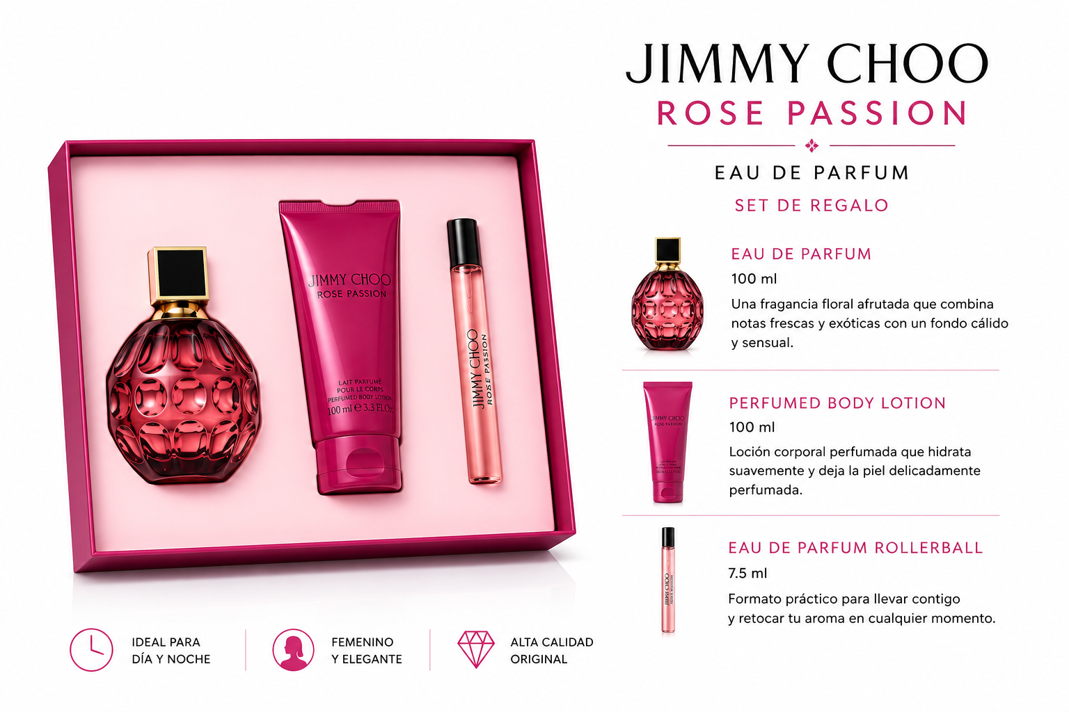 SET JIMMY CHOO ROSE PASSION